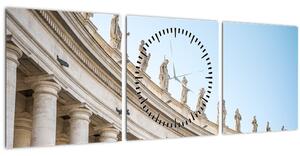 Tablou - Vatican (cu ceas) (90x30 cm)