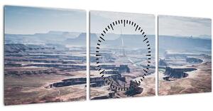 Tablou cu canion, SUA (cu ceas) (90x30 cm)