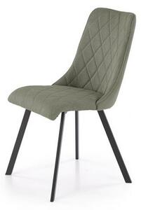 Scaun K561, verde/negru, stofa clasica/metal, 44x58x85 cm