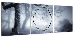 Tablou - Drum pin ceață (cu ceas) (90x30 cm)