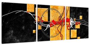 Tablou abstract - Dansatoare (cu ceas) (90x30 cm)