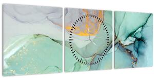 Tablou abstract (cu ceas) (90x30 cm)