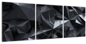 Tablou - Abstracție geometrică (cu ceas) (90x30 cm)