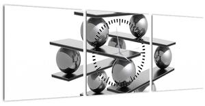 Tablou - Stabilitatea (cu ceas) (90x30 cm)