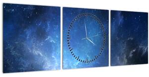 Tablou cu cerul (cu ceas) (90x30 cm)