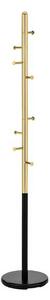 Cuier W68, negru/auriu, metal, 30x172 cm