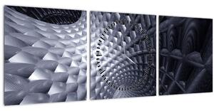 Tablou - Abstract 3D (cu ceas) (90x30 cm)