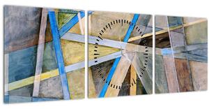 Tablou - Abstract (cu ceas) (90x30 cm)