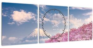 Tablou - Peisaj de primăvară japonez (cu ceas) ()