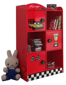 BIBLIOTECĂ CARBEDS RACER ROȘU