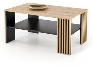 Masuta cafea FEMINA, stejar/negru, PAL laminat, 110x65x52 cm