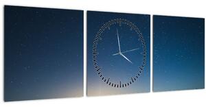 Tablou - Cer de noapte deasupra drumului (cu ceas) (90x30 cm)