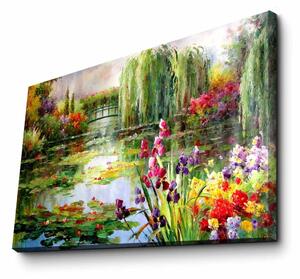 Reproducere tablou pe pânză Impressionist Garden, 70 x 45 cm