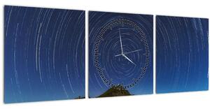 Tablou - Stele rotative (cu ceas) (90x30 cm)