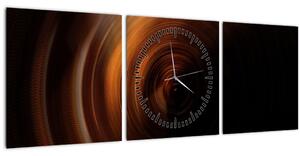 Tablou - Spirală (cu ceas) (90x30 cm)