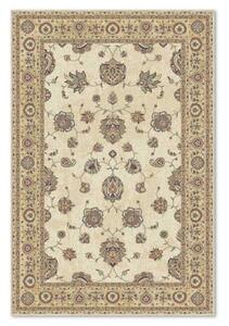 Covor din lana naturala Colectia Bella 7074 -1-51033, Bej, design Clasic