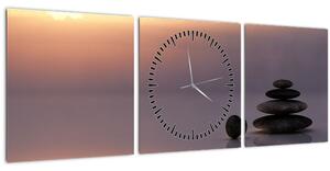 Tablou - Echilibru (cu ceas) (90x30 cm)
