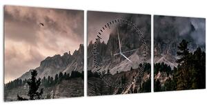 Tablou - Munții stâncoși (cu ceas) (90x30 cm)