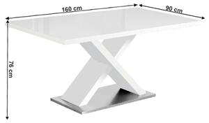 Masă de sufragerie 160 cm Farni (alb). 1015955