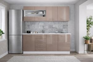 Bucatarie din Mdf Lucios Antonia 1.8 m