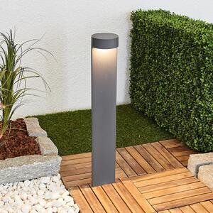 BEGA 77263K3 lampă trotuar rotund grafit 3000K jos, Gri, Metal, Modern