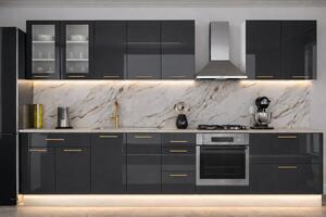 Bucatarie din MDF LUCIOS Lucia 3.4m