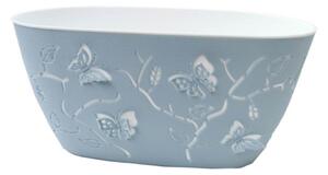 Ghiveci PP modern, oval, model Fluture 3D, L 29cm, 4.1 litri