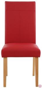 Set 2 scaune Rubin Stuhlparade rosii piele ecologica