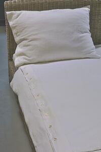 Lenjerie de pat de lux Simply din in alb 140x200 cm