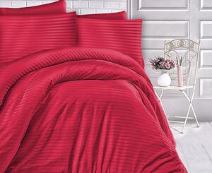 Lenjerie de pat din atlas, roșie rosu 220x200 cm