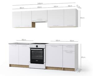 Set de bucătărie Houston 856, 240x60cm, 126 kg