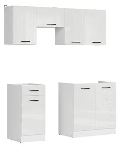 Set de bucătărie modular Line White 116, 170x47cm, 69.65 kg