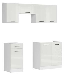 Set de bucătărie modular Line White 117, 180x47cm, 69.7 kg