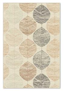 Covor din lana Prima 7902-1-52844, Crem/Maro, design Floral