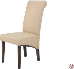 Set 2 scaune Rito bej piele ecologica 47,5/68,5/101 cm