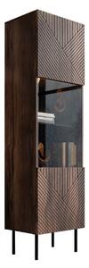 Raft Doctrina, Nuc, MDF, PAL laminat, Sticlă, 187x51x42cm, 41.6 kg