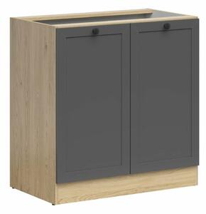 Dulap modular cu uși Classic Grey Oak 102, 83x80x47cm, 26.4 kg