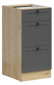 Dulap modular cu sertare Classic Grey Oak 107, 83x40x47cm, 14.1 kg
