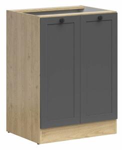 Dulap modular cu uși Classic Grey Oak 105, 82x60x47cm, 19 kg