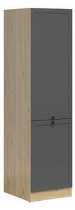 Dulap modular cu uși Classic Grey Oak 114, 195x50x58cm, 46.4 kg