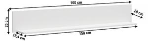 Raft 160 cm Otis (alb). 1065242