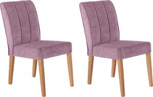 Set 2 scaune Nora premium rosa