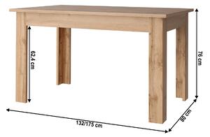 Masă de sufragerie (pentru 6 până la 8 persoane) Mateo (stejar wotan). 1065268