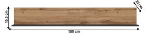 Raft 150 cm Lorcan 150 (stejar wotan). 1065272