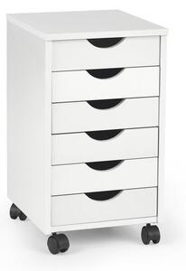 Casetieră Houston 280, Alb, MDF, PAL laminat, 63x41x37cm, 21 kg