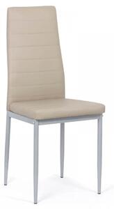 Scaun dining Vera 183, bej, piele ecologica