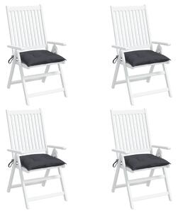 Perne de scaun, 4 buc., antracit, 40x40x7 cm, textil oxford