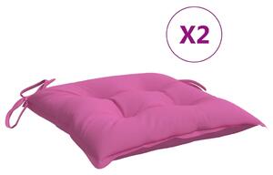 Perne de scaun, 2 buc., roz, 50x50x7 cm, textil oxford