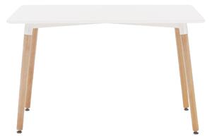 Masă de sufragerie Dirrax 4 (alb + fag) (pentru 4 persoane). 1034647
