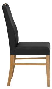 Set 2 scaune Rubina negre piele ecologica 38/48/95 cm